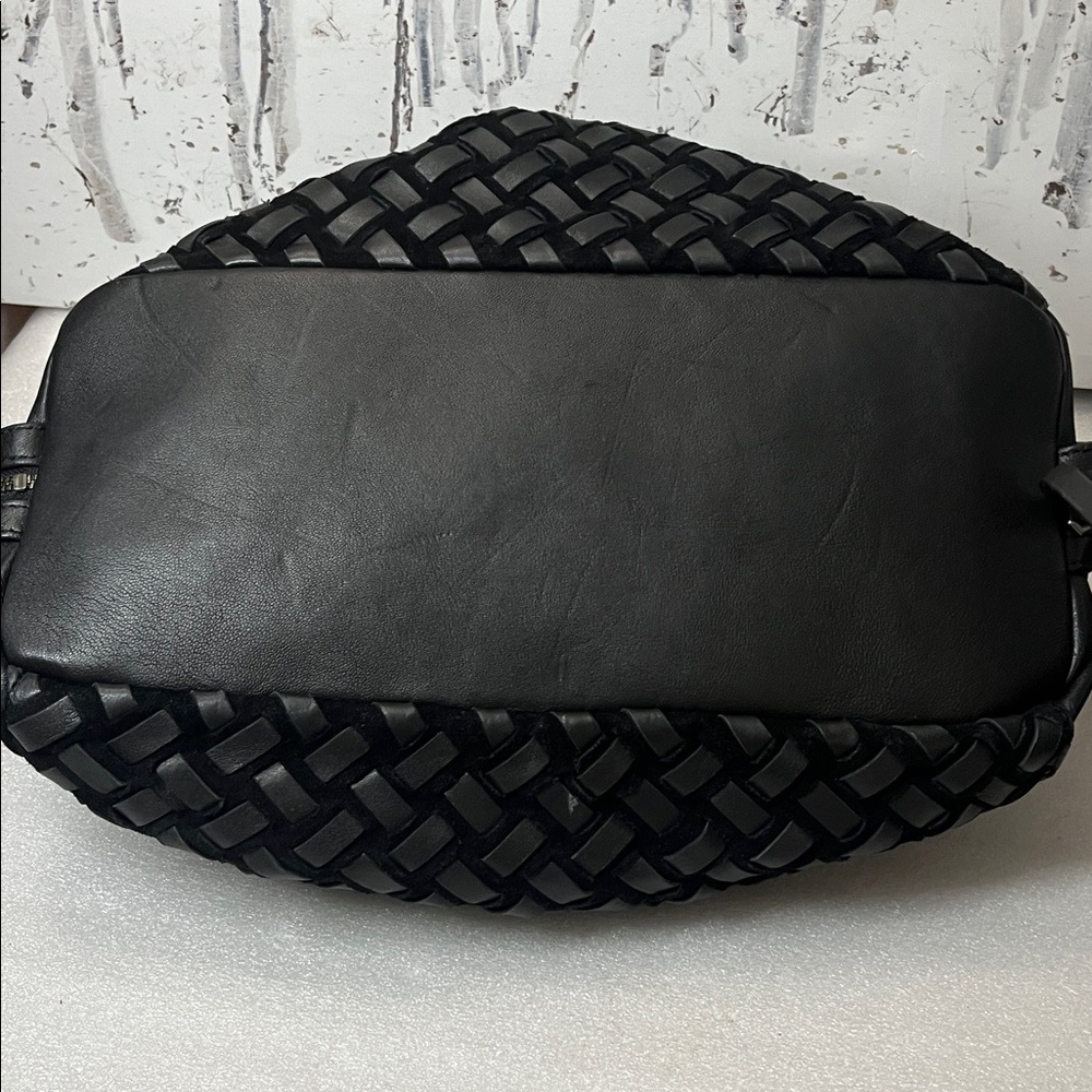 Liebeskind Black Woven Leather Satchel - Picture 6 of 12